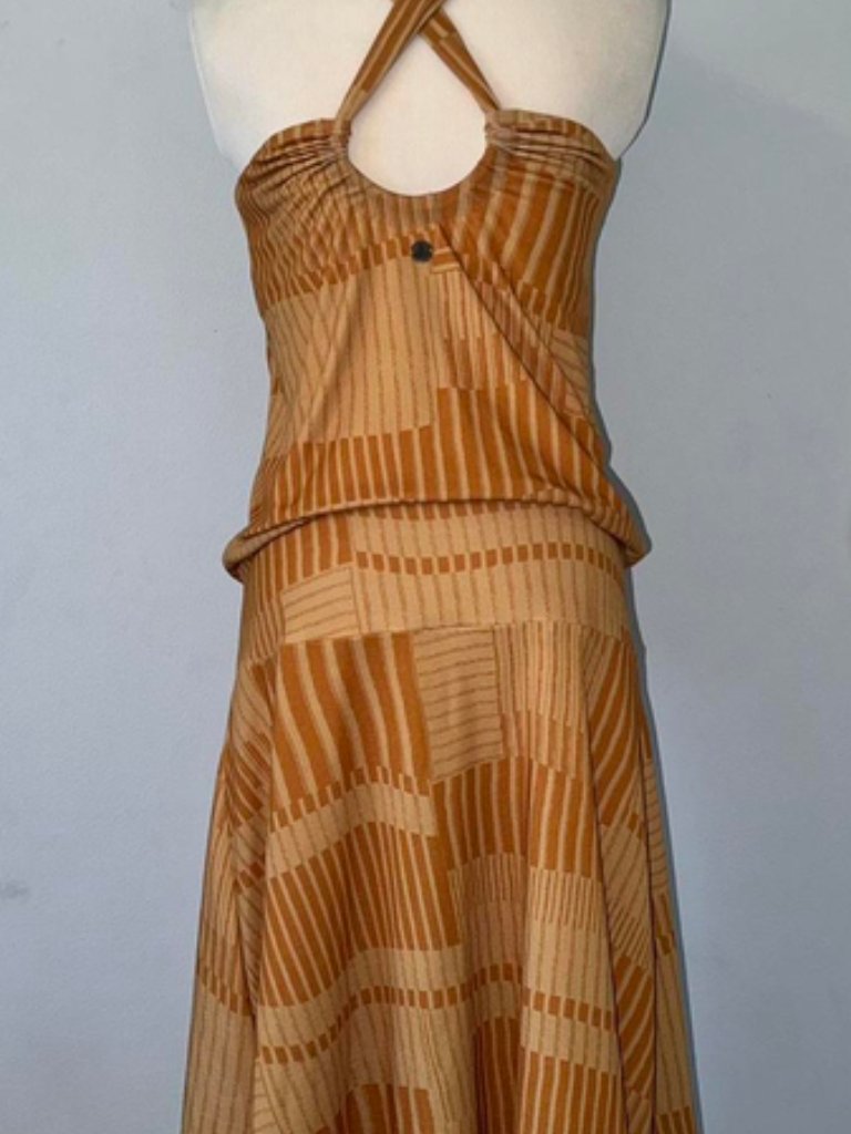 Prana Avore Gold-Tone Print Athletic Dress — image 4 of 8